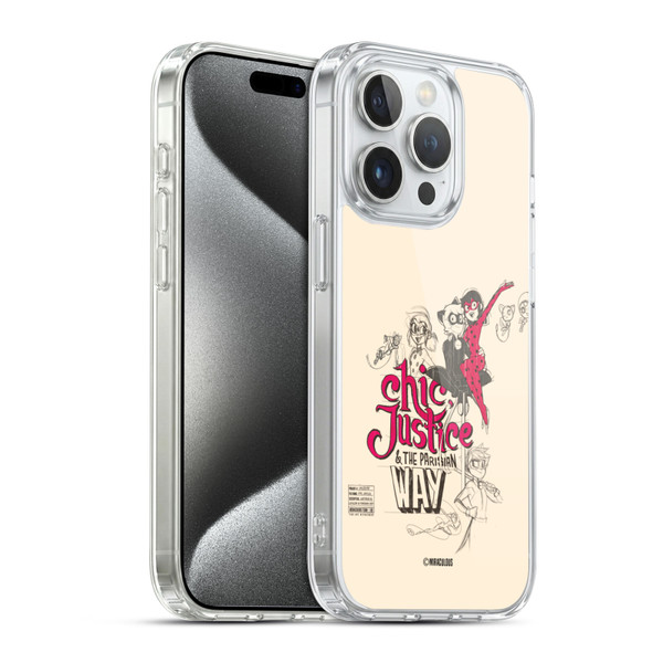 Miraculous Ladybug Sketches Chic Justice Soft Gel Case for Apple iPhone 15 Pro & MagSafe