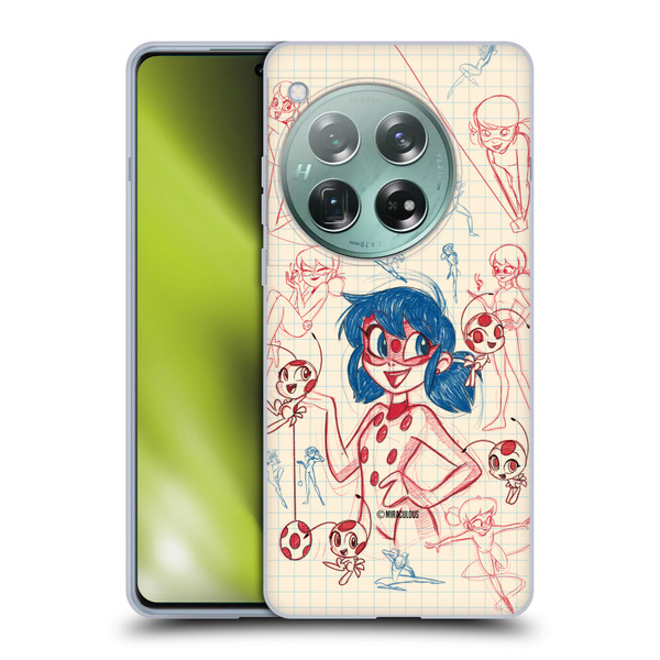 Miraculous Ladybug Sketches Ladybug Soft Gel Case for OnePlus 12
