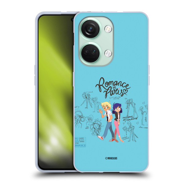 Miraculous Ladybug Sketches Romance In Paris Soft Gel Case for OnePlus Nord 3 5G