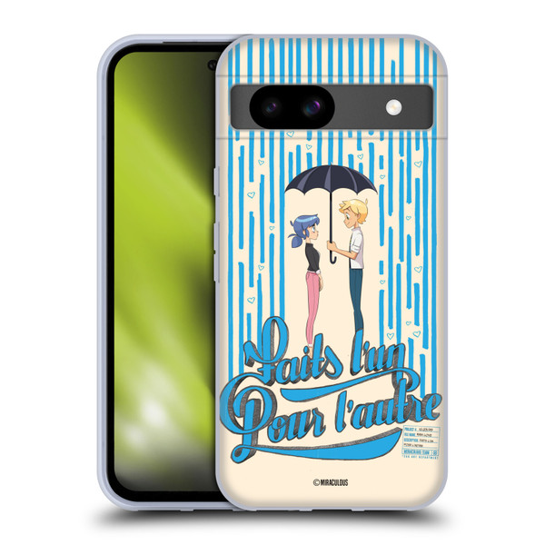 Miraculous Ladybug Sketches Made For Each Other Soft Gel Case for Google Pixel 8a