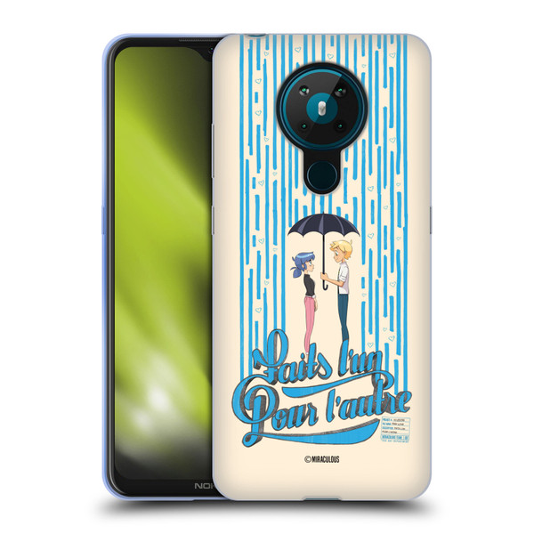 Miraculous Ladybug Sketches Made For Each Other Soft Gel Case for Nokia 5.3