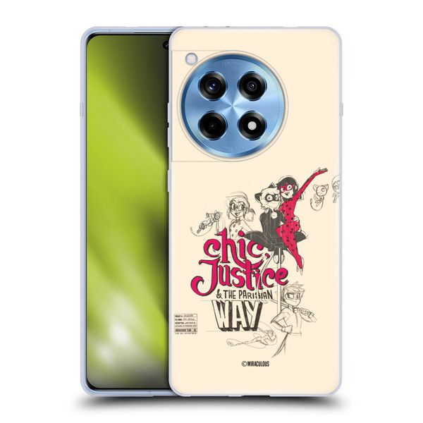 Miraculous Ladybug Sketches Chic Justice Soft Gel Case for OPPO OnePlus Ace 3 5G