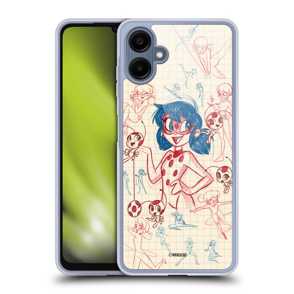 Miraculous Ladybug Sketches Ladybug Soft Gel Case for Samsung Galaxy A06 4G
