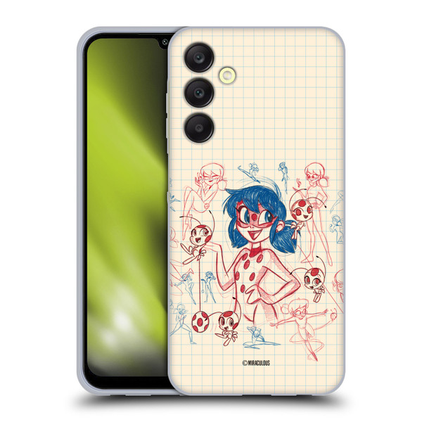 Miraculous Ladybug Sketches Ladybug Soft Gel Case for Samsung Galaxy A25 5G
