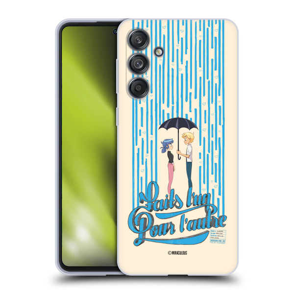 Miraculous Ladybug Sketches Made For Each Other Soft Gel Case for Samsung Galaxy M55 5G