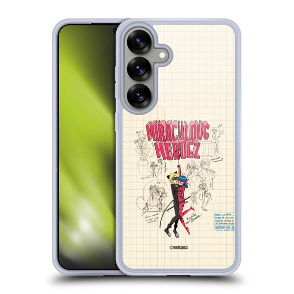 Miraculous Ladybug Sketches Ladybug And Cat Noir Soft Gel Case for Samsung Galaxy S25+ Miraculous Ladybug Sketches Ladybug And Cat Noir Soft Gel Case for Samsung Galaxy S25+