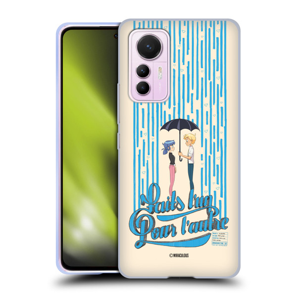 Miraculous Ladybug Sketches Made For Each Other Soft Gel Case for Xiaomi 12 Lite