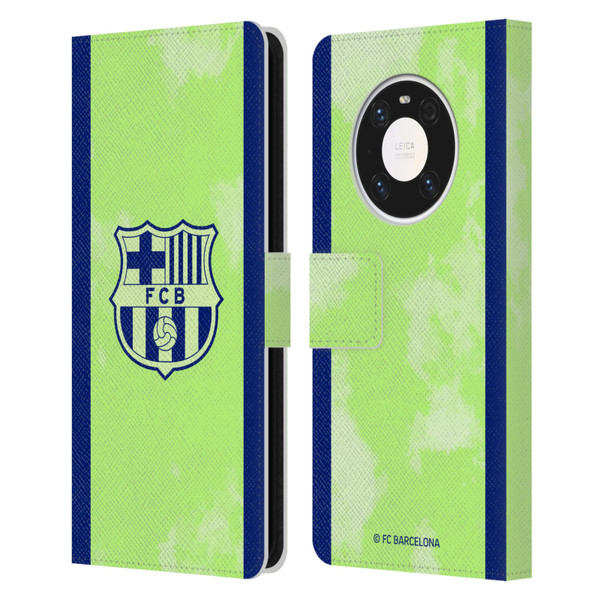 FC Barcelona 2024/25 Crest Kit Third Leather Book Wallet Case Cover For Huawei Mate 40 Pro 5G