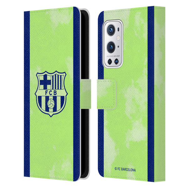 FC Barcelona 2024/25 Crest Kit Third Leather Book Wallet Case Cover For OnePlus 9 Pro