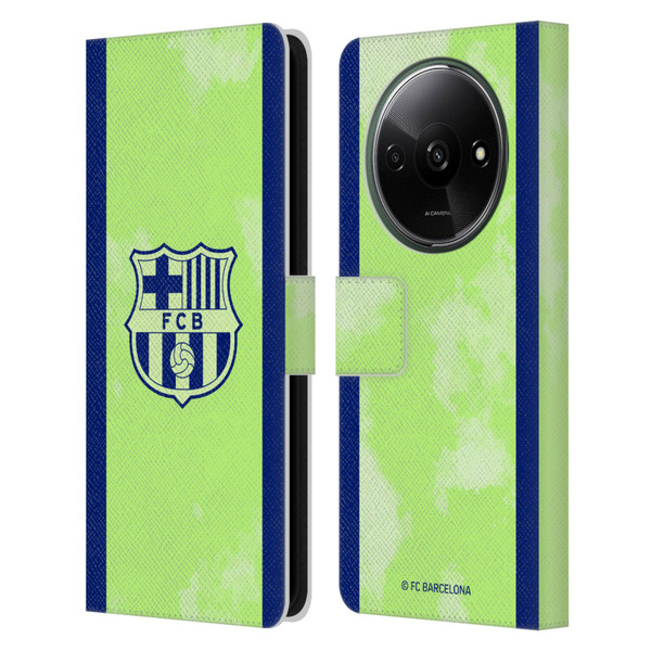 FC Barcelona 2024/25 Crest Kit Third Leather Book Wallet Case Cover For Xiaomi Redmi A3