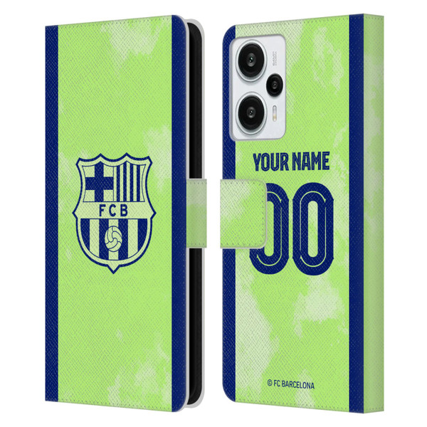 Custom Customised Personalised FC Barcelona 2024/25 Kit Third Leather Book Wallet Case Cover For Xiaomi Redmi Note 12T Custom Customised Personalised FC Barcelona 2024/25 Kit Third Leather Book Wallet Case Cover For Xiaomi Redmi Note 12T