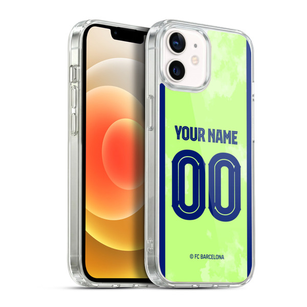 Custom Customised Personalised FC Barcelona 2024/25 Kit Third Soft Gel Case for Apple iPhone 12 / iPhone 12 Pro & MagSafe