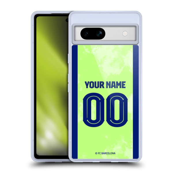 Custom Customised Personalised FC Barcelona 2024/25 Kit Third Soft Gel Case for Google Pixel 7a