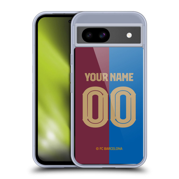 Custom Customised Personalised FC Barcelona 2024/25 Kit Home Soft Gel Case for Google Pixel 8a