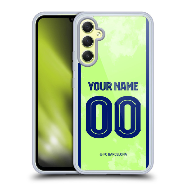 Custom Customised Personalised FC Barcelona 2024/25 Kit Third Soft Gel Case for Samsung Galaxy A34 5G