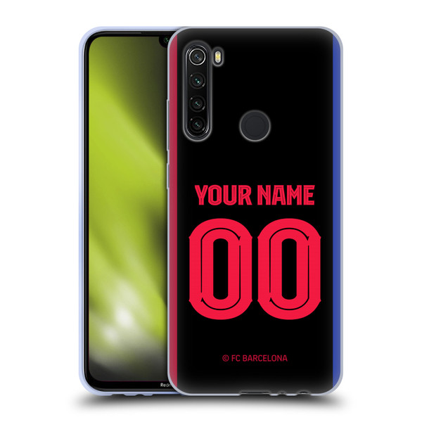 Custom Customised Personalised FC Barcelona 2024/25 Kit Away Soft Gel Case for Xiaomi Redmi Note 8T