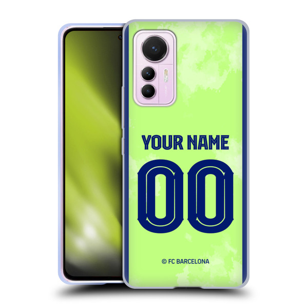 Custom Customised Personalised FC Barcelona 2024/25 Kit Third Soft Gel Case for Xiaomi 12 Lite