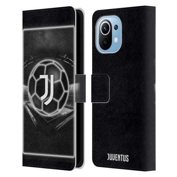 Juventus Football Club Neon Logo Leather Book Wallet Case Cover For Xiaomi Mi 11