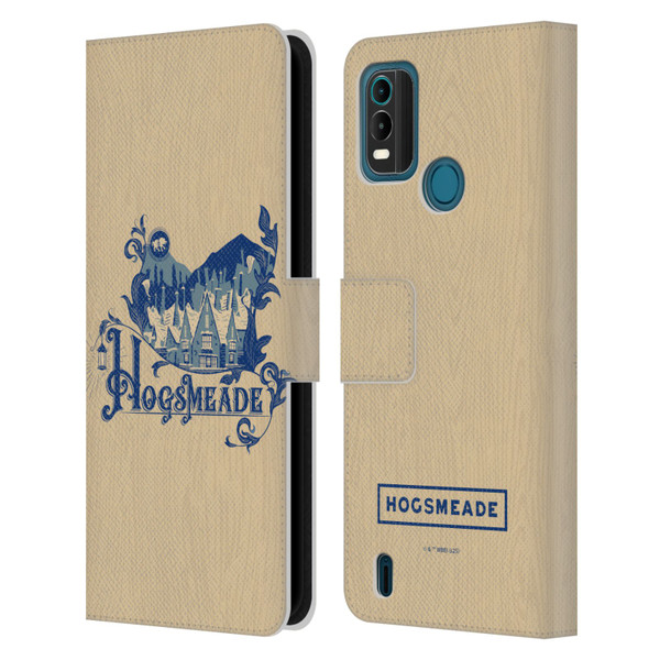 Harry Potter Locations Typography Hogsmeade Leather Book Wallet Case Cover For Nokia G11 Plus