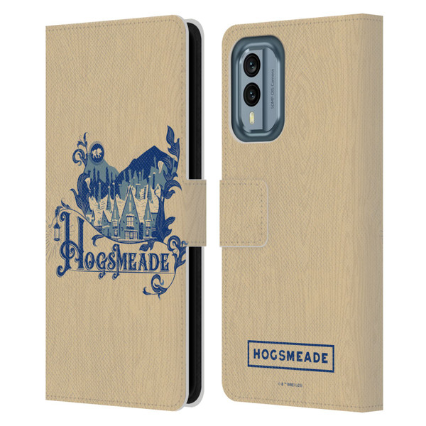 Harry Potter Locations Typography Hogsmeade Leather Book Wallet Case Cover For Nokia X30