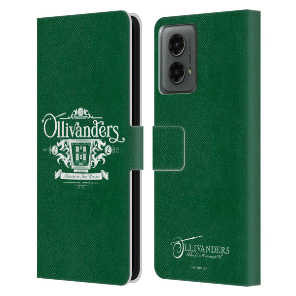 Harry Potter Locations Typography Ollivanders Leather Book Wallet Case Cover For Motorola Moto G (2024) Harry Potter Locations Typography Ollivanders Leather Book Wallet Case Cover For Motorola Moto G (2024)
