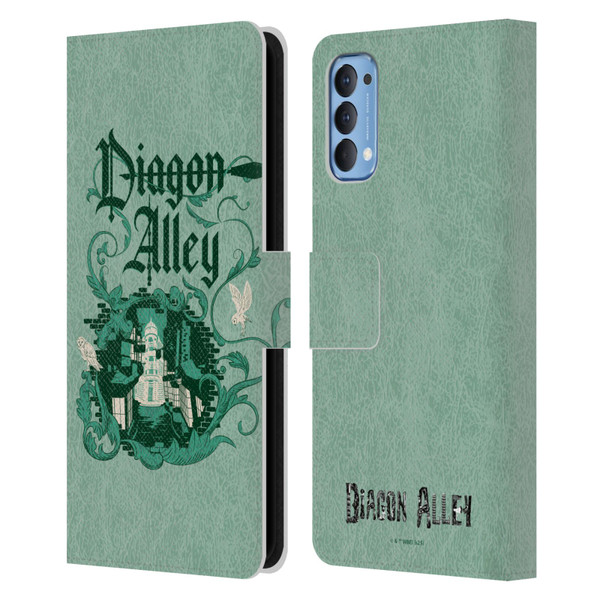 Harry Potter Locations Typography Diagon Alley Leather Book Wallet Case Cover For OPPO Reno 4 5G Harry Potter Locations Typography Diagon Alley Leather Book Wallet Case Cover For OPPO Reno 4 5G