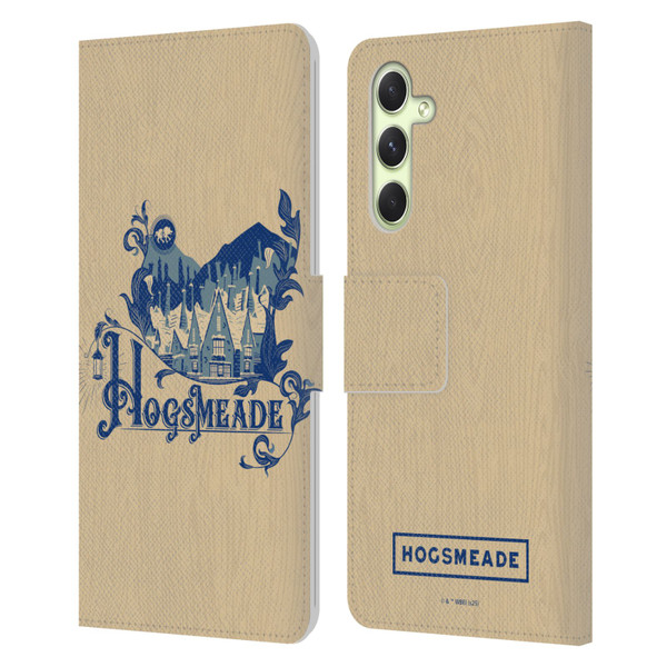 Harry Potter Locations Typography Hogsmeade Leather Book Wallet Case Cover For Samsung Galaxy A54 5G