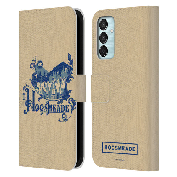 Harry Potter Locations Typography Hogsmeade Leather Book Wallet Case Cover For Samsung Galaxy M15/F15 5G