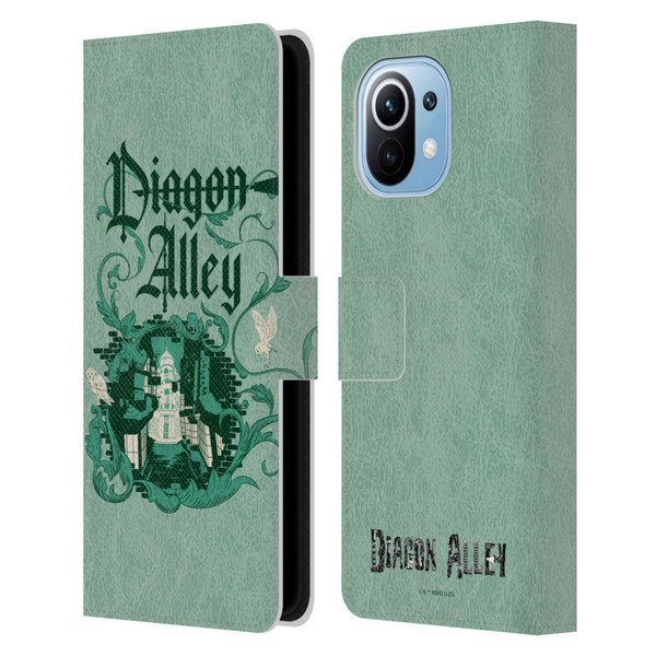 Harry Potter Locations Typography Diagon Alley Leather Book Wallet Case Cover For Xiaomi Mi 11
