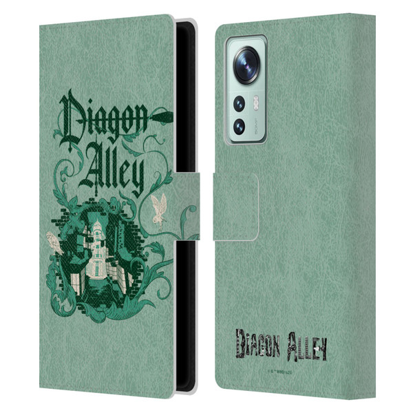 Harry Potter Locations Typography Diagon Alley Leather Book Wallet Case Cover For Xiaomi 12