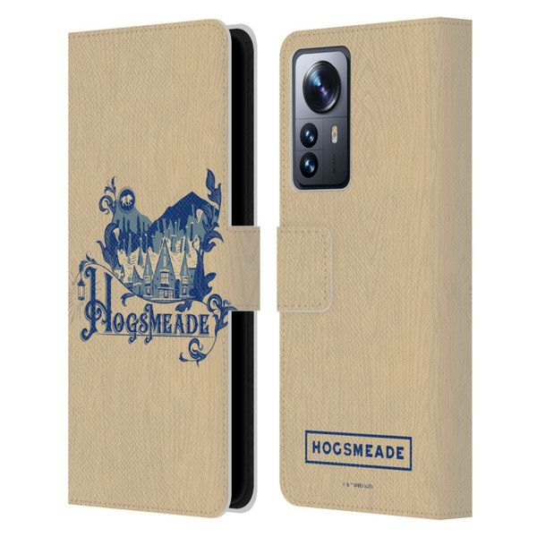 Harry Potter Locations Typography Hogsmeade Leather Book Wallet Case Cover For Xiaomi 12 Pro