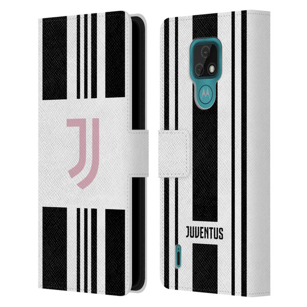 Juventus Football Club 2025/26 Kit Home Leather Book Wallet Case Cover For Motorola Moto E7