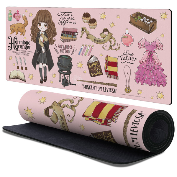 Harry Potter Graphics Hermione Pattern Gaming Office Desk PC Keyboard Mouse Mat Pad 37.4 x 15.75 x 0.16 inches (900 x 400 mm) - XL