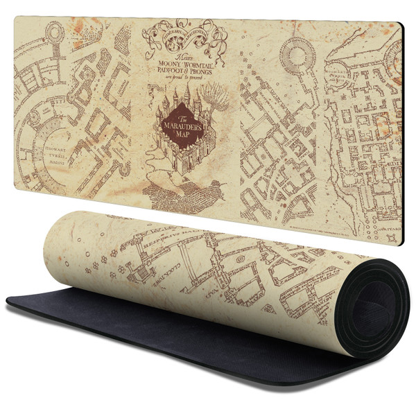 Harry Potter Graphics The Marauder's Map Gaming Office Desk PC Keyboard Mouse Mat Pad 37.4 x 15.75 x 0.16 inches (900 x 400 mm) - XL
