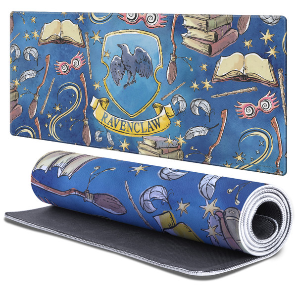 Harry Potter Graphics Ravenclaw Gaming Office Desk PC Keyboard Mouse Mat Pad 37.4 x 15.75 x 0.16 inches (900 x 400 mm) - XL