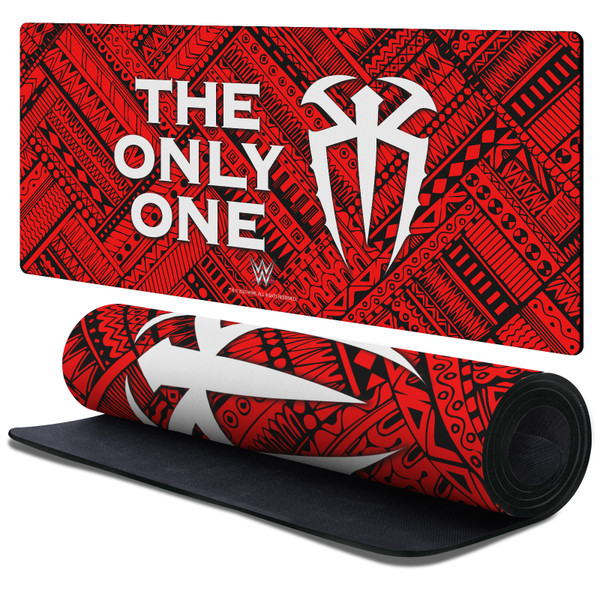 WWE Roman Reigns Pattern Gaming Office Desk PC Keyboard Mouse Mat Pad 37.4 x 15.75 x 0.16 inches (900 x 400 mm) - XL