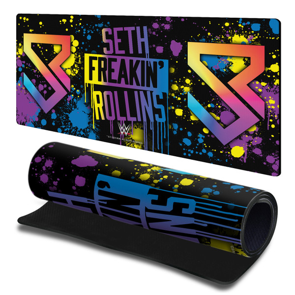 WWE Seth Rollins Graffiti Gaming Office Desk PC Keyboard Mouse Mat Pad 23.62 x 11.81 x 0.12 inches (600 x 300 mm) - L