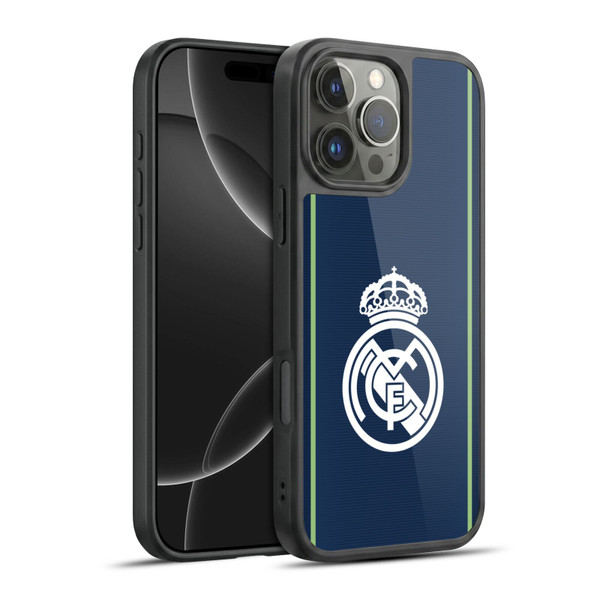 Real Madrid CF Badge Dark Blue Gel Armour Case For Apple iPhone 16 Pro Max