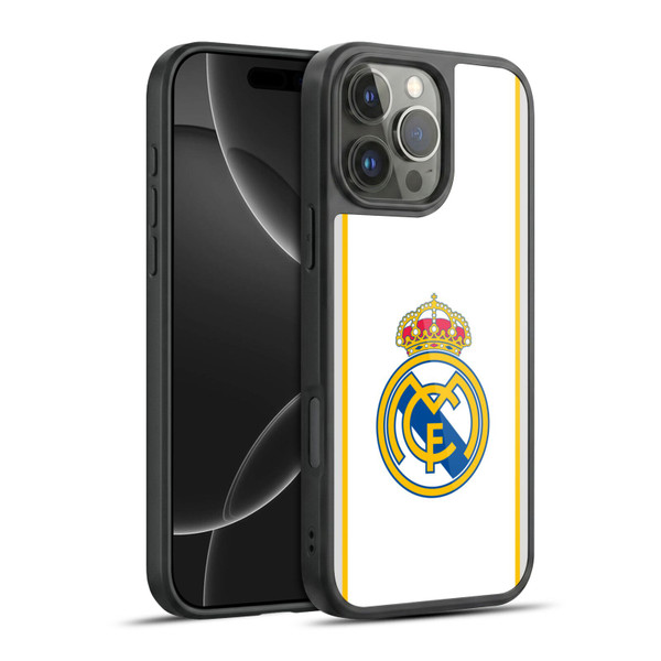 Real Madrid CF Badge White Gel Armour Case For Apple iPhone 16 Pro Max