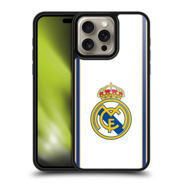 Real Madrid CF Retro Bring Back 99/00 White Gel Armour Case For Apple iPhone 16 Pro Max