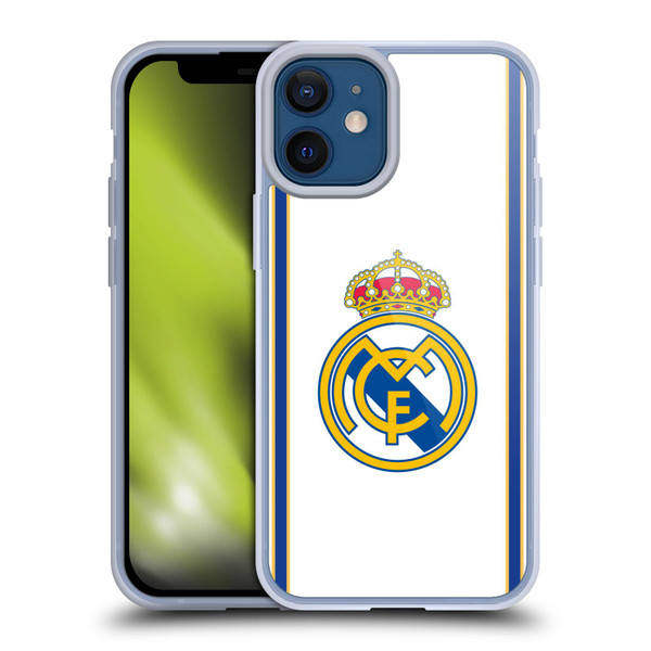Real Madrid CF Retro Bring Back 99/00 White Soft Gel Case for Apple iPhone 12 Mini
