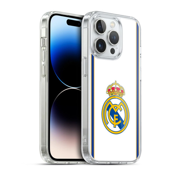 Real Madrid CF Retro Bring Back 99/00 White Soft Gel Case for Apple iPhone 13 Pro & MagSafe