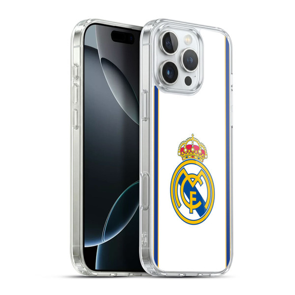 Real Madrid CF Retro Bring Back 99/00 White Soft Gel Case for Apple iPhone 16 Pro Max & MagSafe