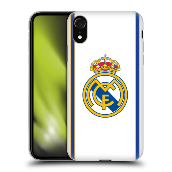 Real Madrid CF Retro Bring Back 99/00 White Soft Gel Case for Apple iPhone XR