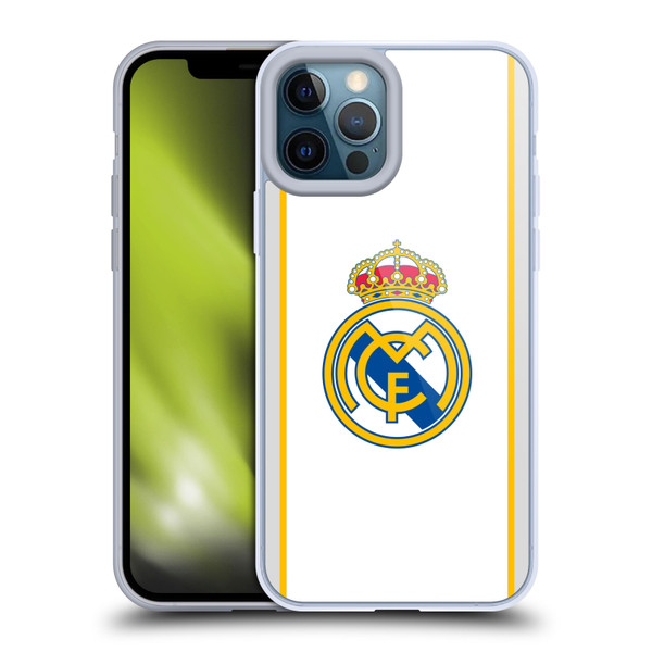 Real Madrid CF Badge White Soft Gel Case for Apple iPhone 12 Pro Max & MagSafe