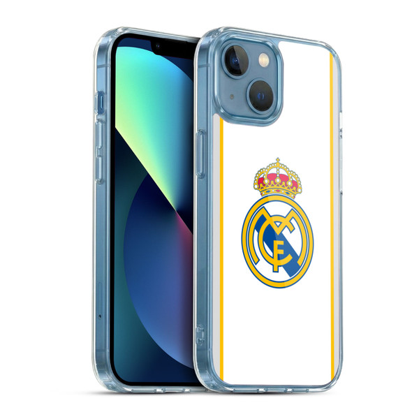 Real Madrid CF Badge White Soft Gel Case for Apple iPhone 13 Mini & MagSafe