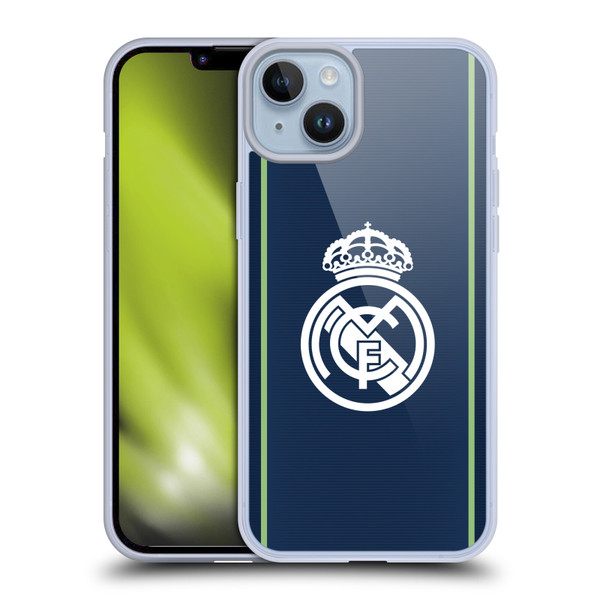 Real Madrid CF Badge Dark Blue Soft Gel Case for Apple iPhone 14 Plus & MagSafe