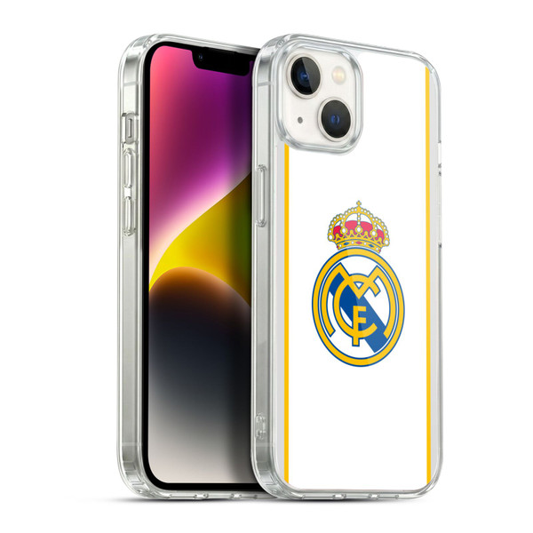 Real Madrid CF Badge White Soft Gel Case for Apple iPhone 14 Plus & MagSafe