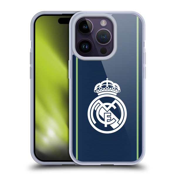Real Madrid CF Badge Dark Blue Soft Gel Case for Apple iPhone 14 Pro & MagSafe