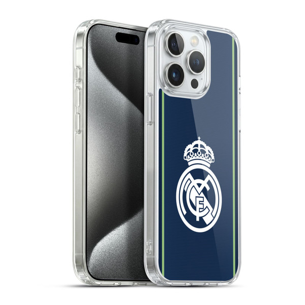 Real Madrid CF Badge Dark Blue Soft Gel Case for Apple iPhone 15 Pro Max & MagSafe